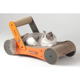 New Age Pet - Purr and Play Kitty Trolley Scratcher - Orange