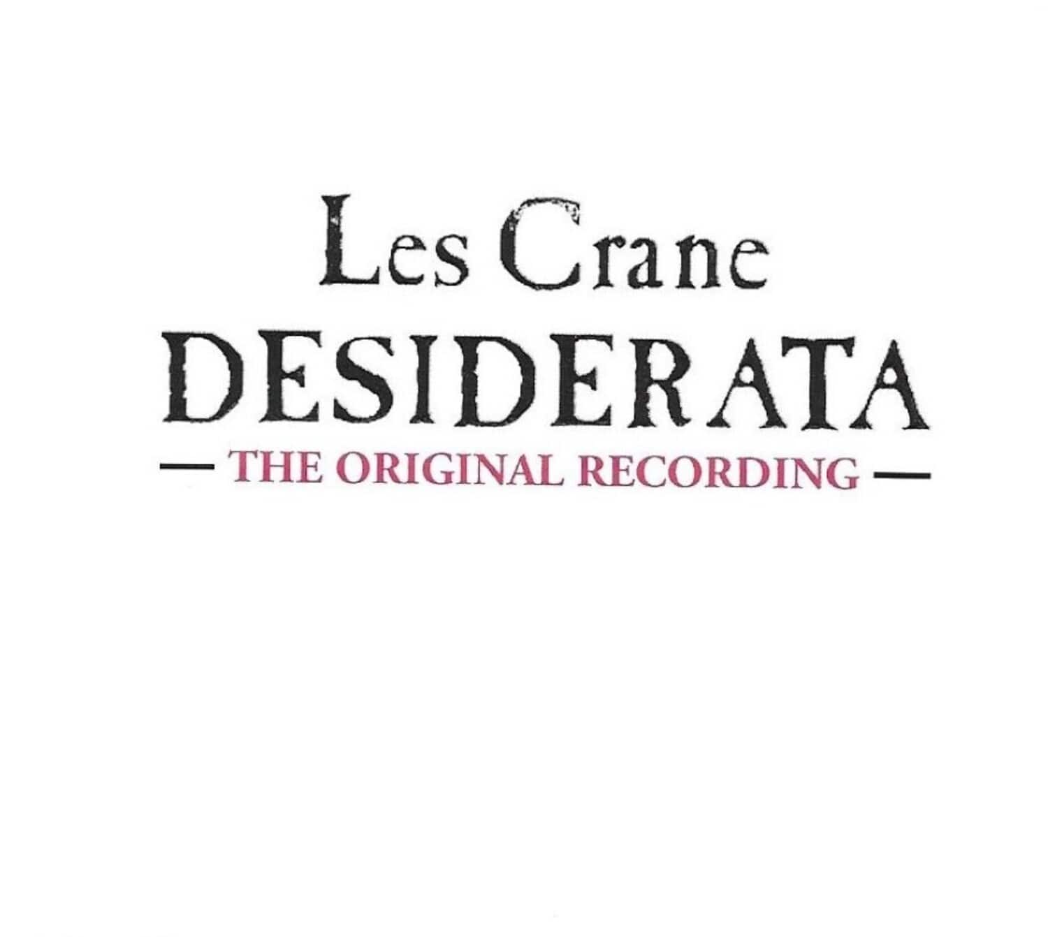 Les Crane - Desiderata  - COMPACT DISCS