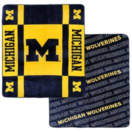 Pegasus - Michigan Wolverines 60- x 70- Reverse Block Double-Sided Ultra Cozy Blanket - Multicolor