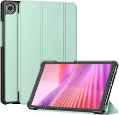 Front. Fintie - Case for Lenovo Tab One / Tab K9 8.7 Inch 2025 (TB305XU/TB305FU) Lightweight Slim Shell Trifold Stand Cover - Green.