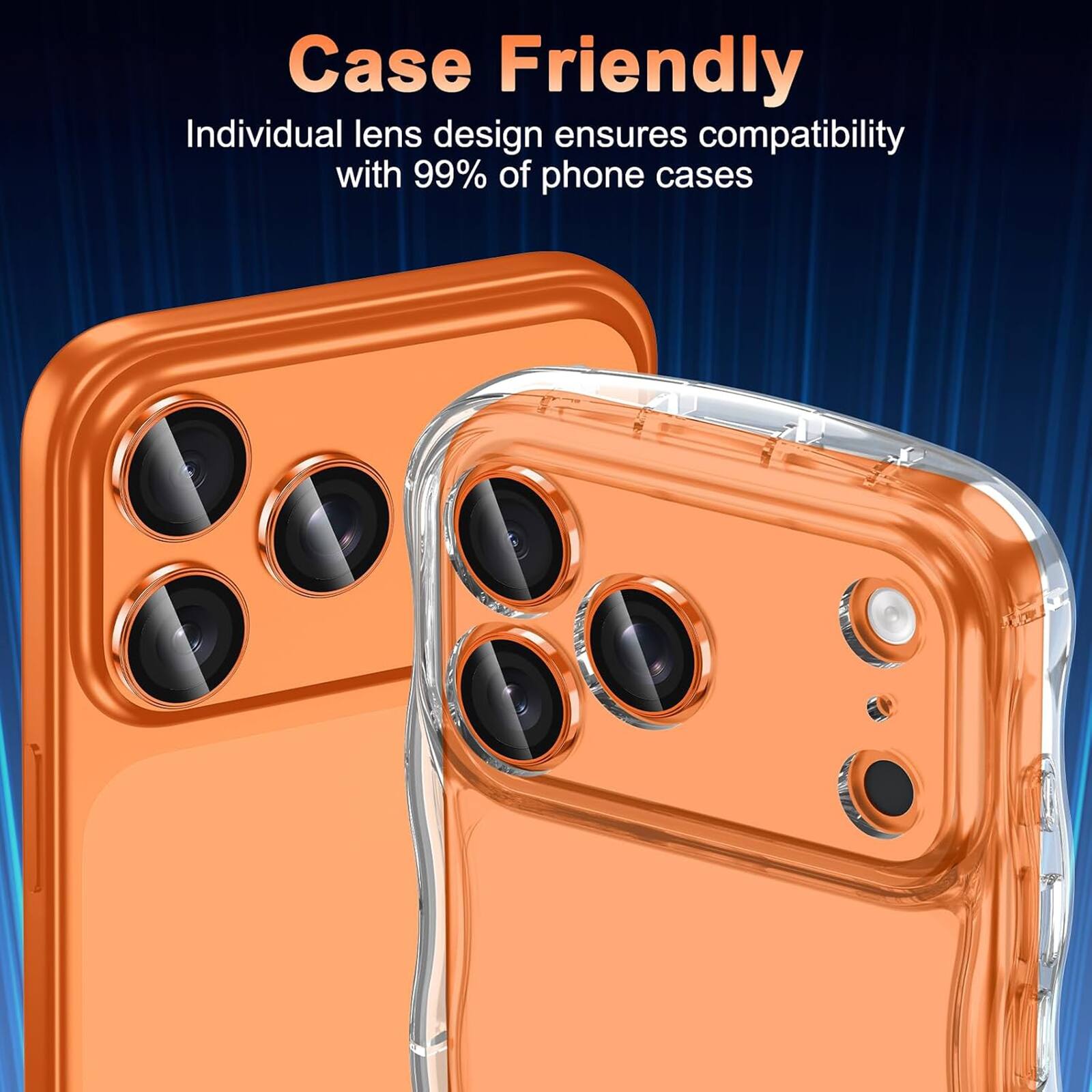 Case Friendly

Individual lens design ensures compatibility with 99% of phone cases