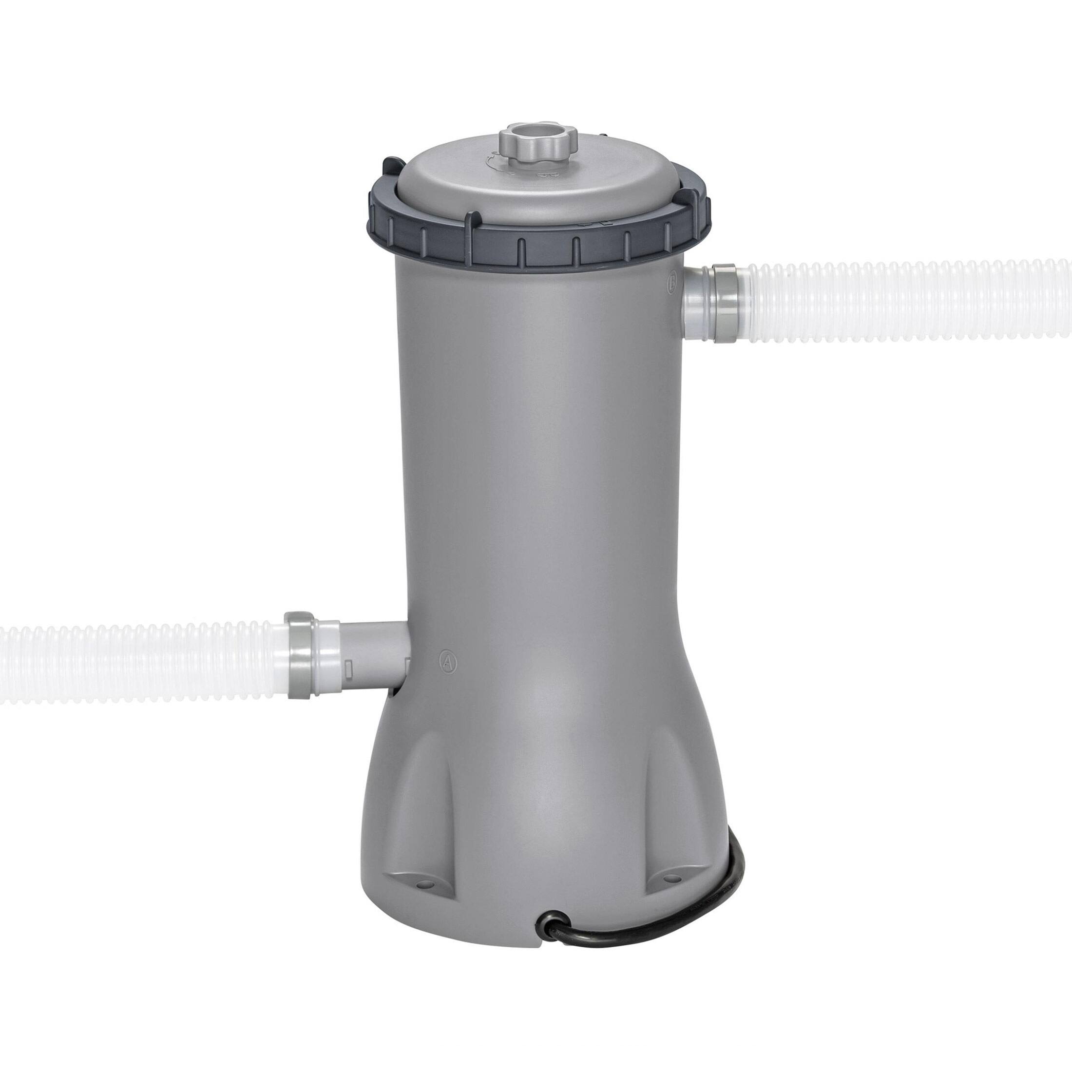 Alt View 7. Bestway - Bestway Steel Pro MAX 14' x 42" Above Ground Outdoor Swimming Pool Set, Gray - Gray.