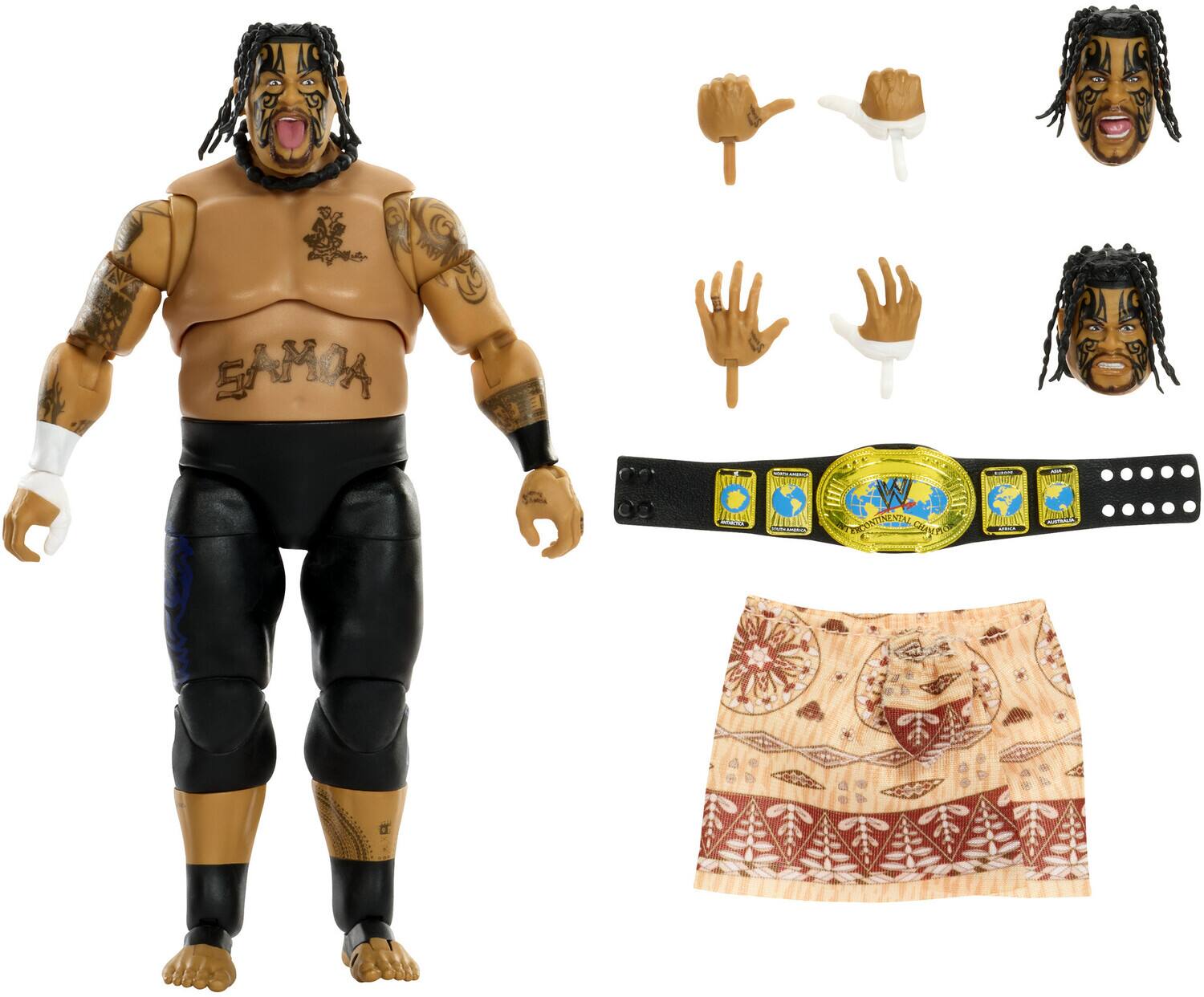 Mattel - Collectible - WWE Ultimate Edition 6" Umaga Action Figure - COLLECTIBLES - Multicolor
