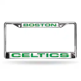 Rico Industries - Boston Celtics Chrome Metal License Plate Frame Holder - Multi