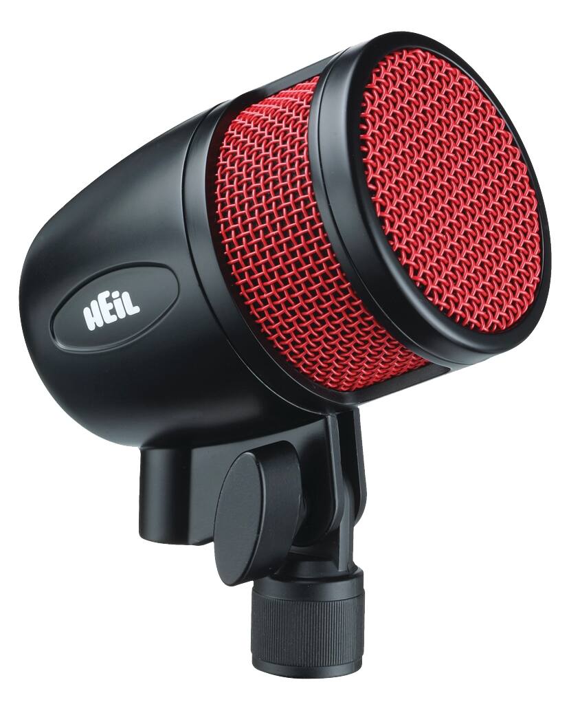 Front. Heil Sound - Kick Drum Microphone w/ 45 degree Angle XLR Plug.
