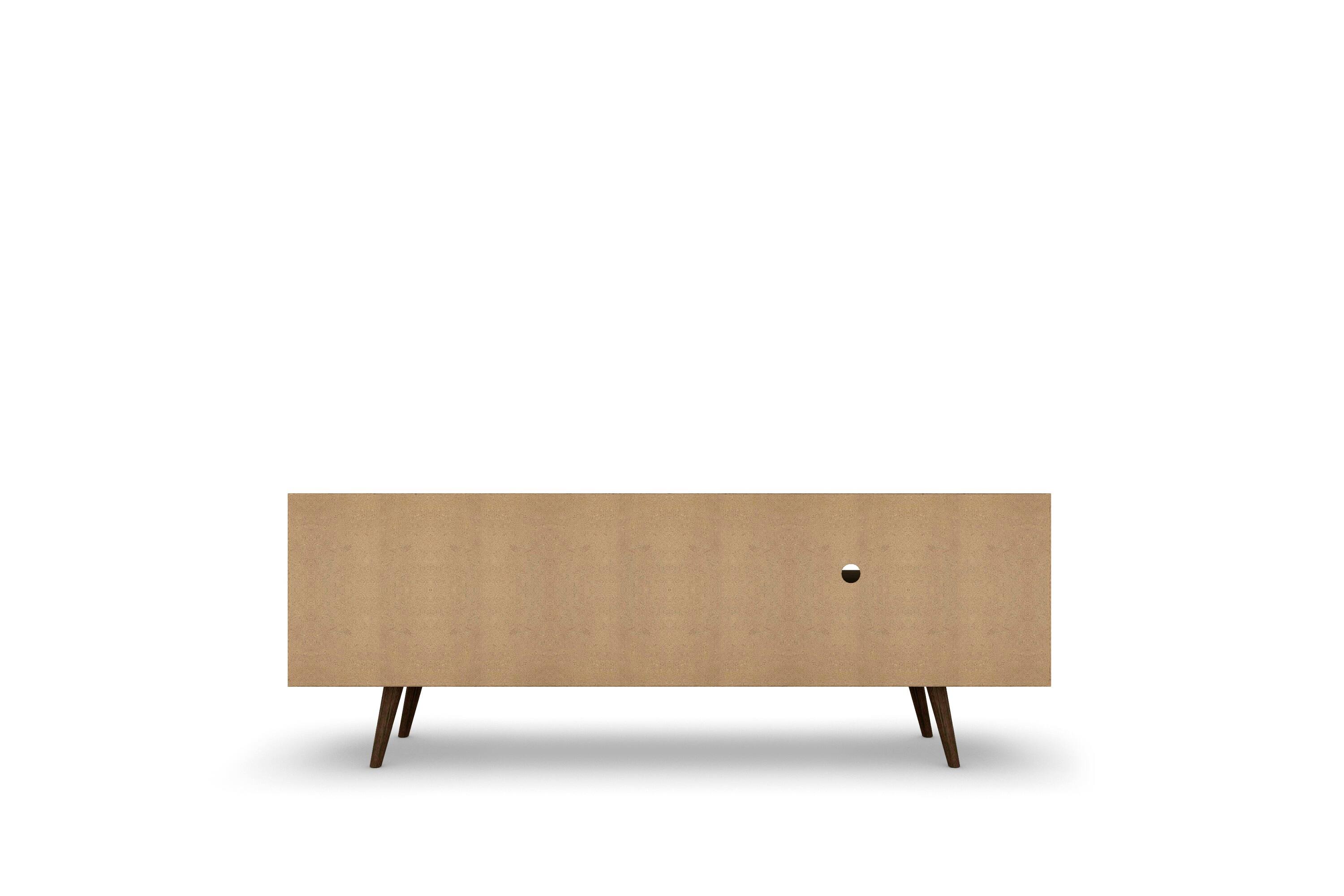 Alt View 5. Manhattan Comfort - Liberty Mid-Century Modern 63" TV Stand in Rustic Brown - Rustic Brown.