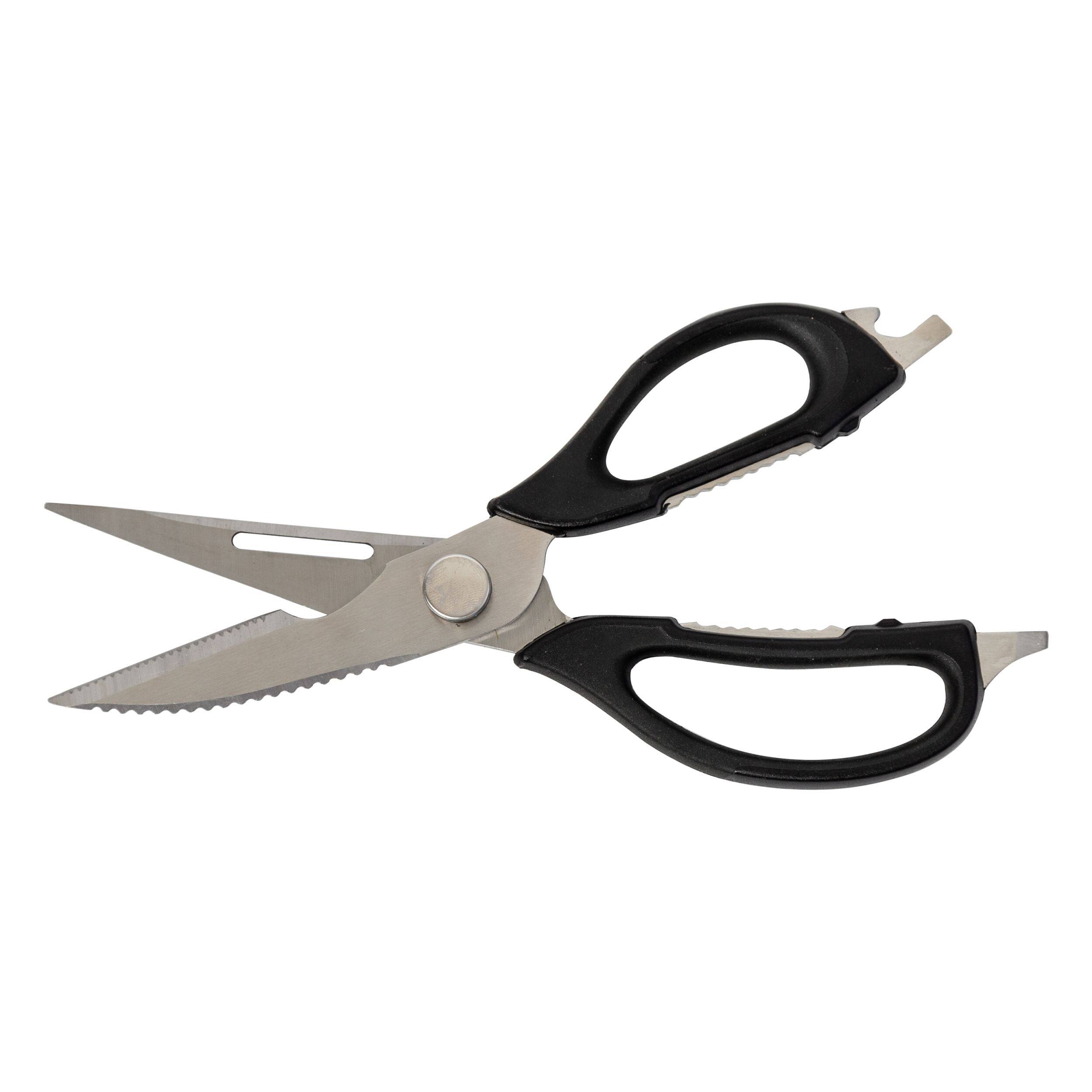 Front. Escali - Joyce Chen Multi-Use Kitchen Shears - Black.