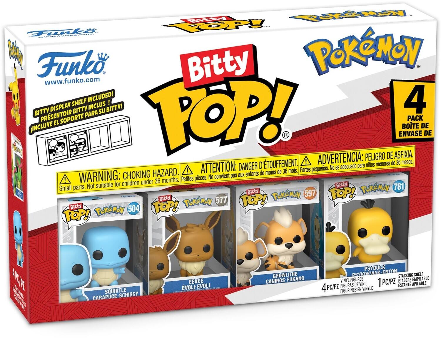 Funko - Bitty POP!: Pokemon - Squirtle 4-Pack - COLLECTIBLES - Multicolor