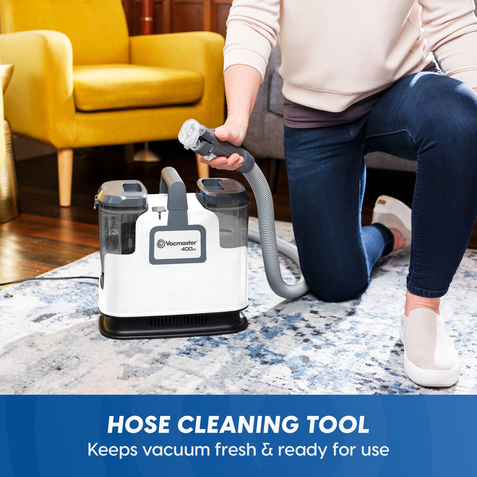 Vacmaster 400m  
HOSE CLEANING TOOL  
Keeps vacuum fresh & ready for use