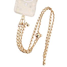Mybat - Gilded Ivory Adorn Series Chain Crossbody Phone Strap - Gold - White