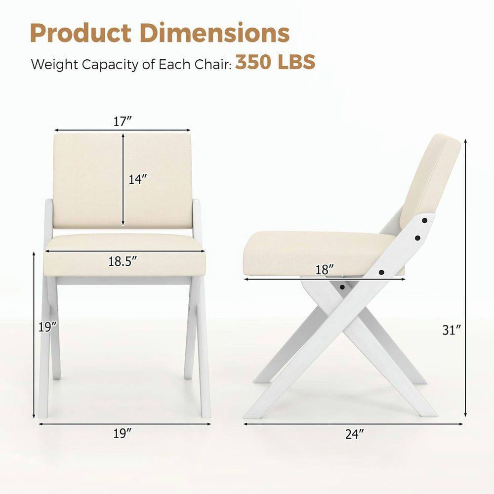 Product Dimensions  
Weight Capacity of Each Chair: 350 LBS  

17"  
14"  
18.5"  
19"  
19"  
18"  
31"  
24"