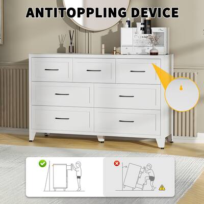 low profile dresser Rift - Wooden Modern Minimalist Low Designer Dresser, White Oak
