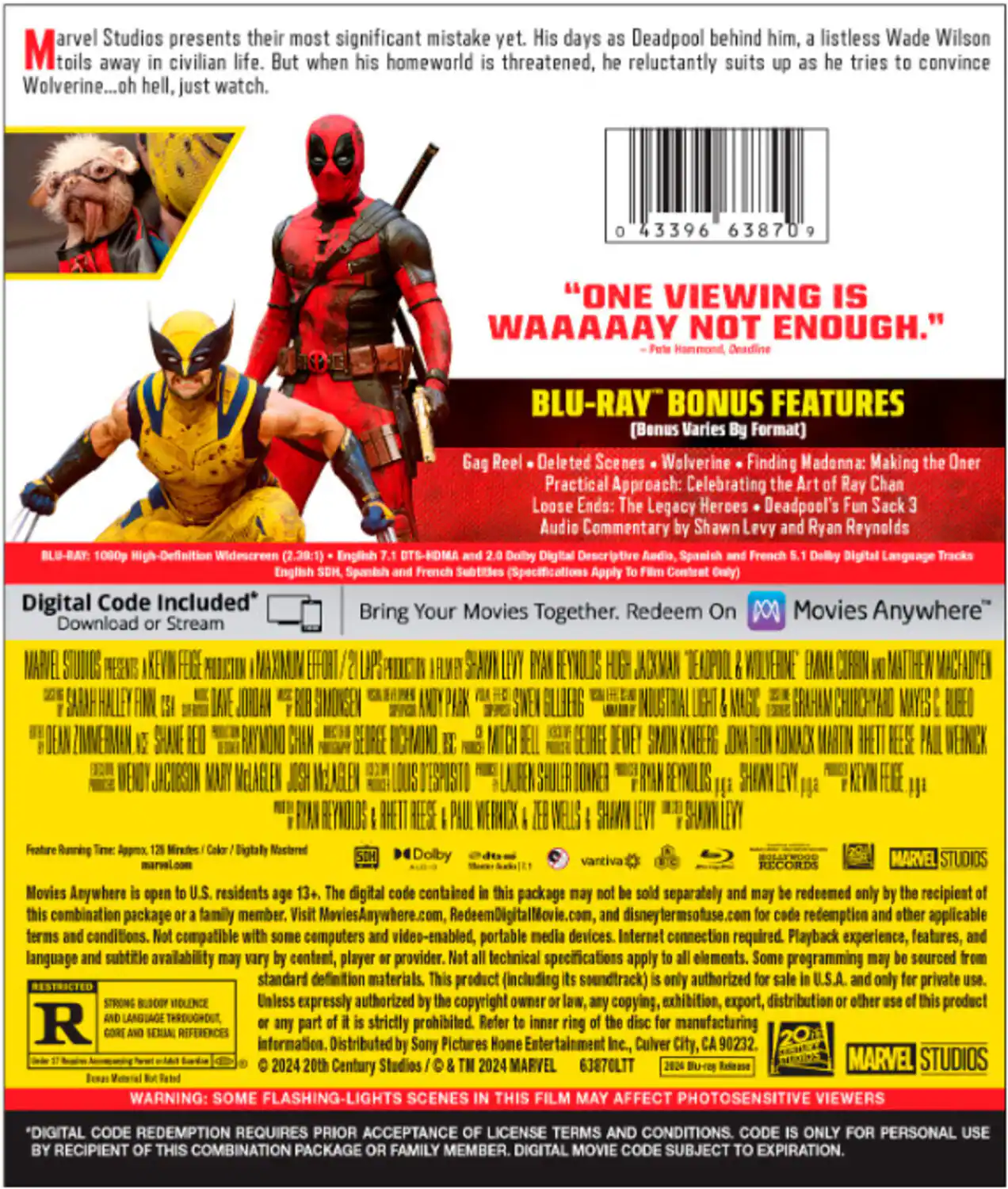 Alt View 1. Deadpool & Wolverine   - BLU-RAY.