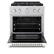 Angle. ZLINE - ZLINE 30" Paramount Dual Fuel Range with 4 Burners and Convection Oven (SDR-WM-30) - Black Matte.