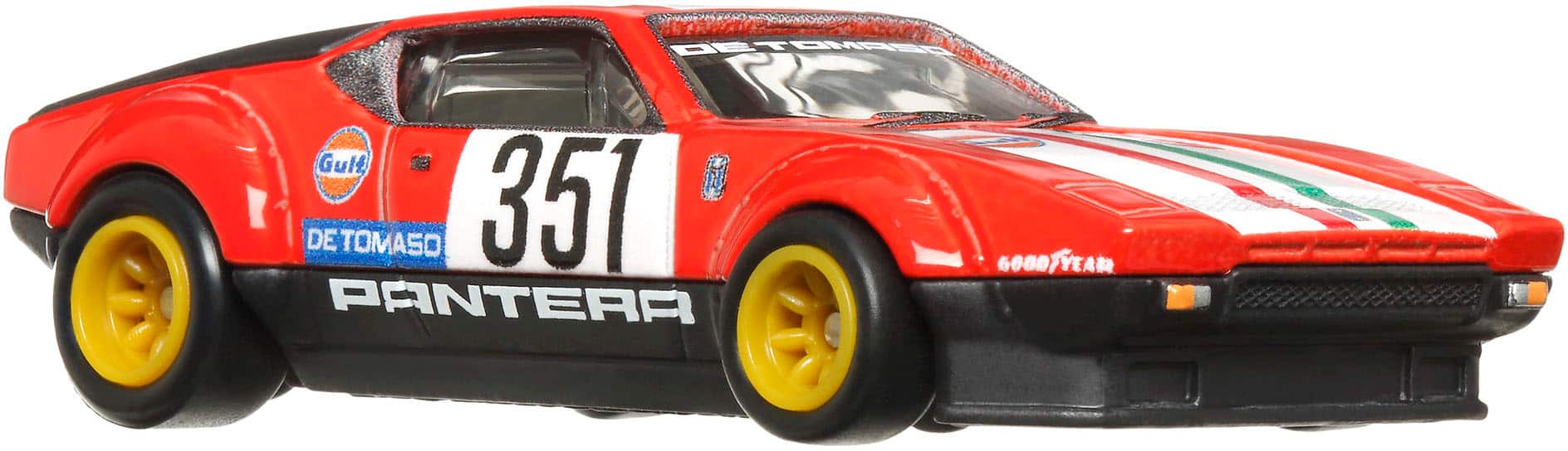 The text on the image is already grouped and correctly spelled. It reads: "DEMAS BE GULT BI Y DE TOMASO 351 G080 G0007YEA YEAR PANTERA."