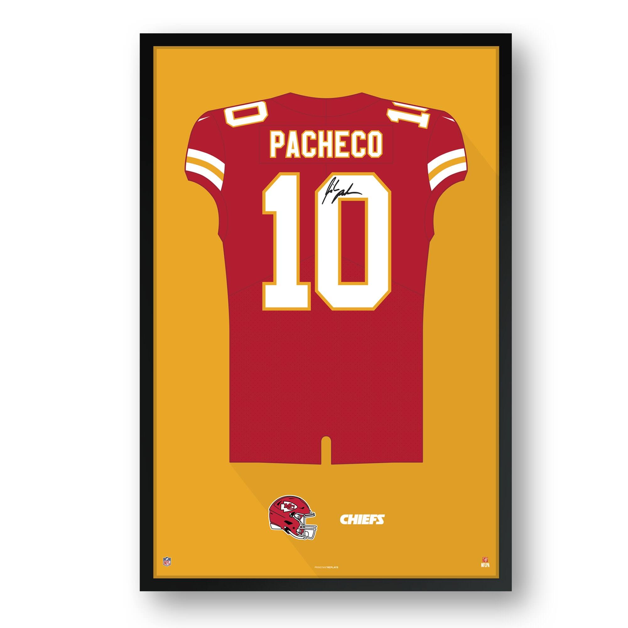 Isiah Pacheco Kansas City Chiefs 14" x 20" Home Jersey Framed Art Print