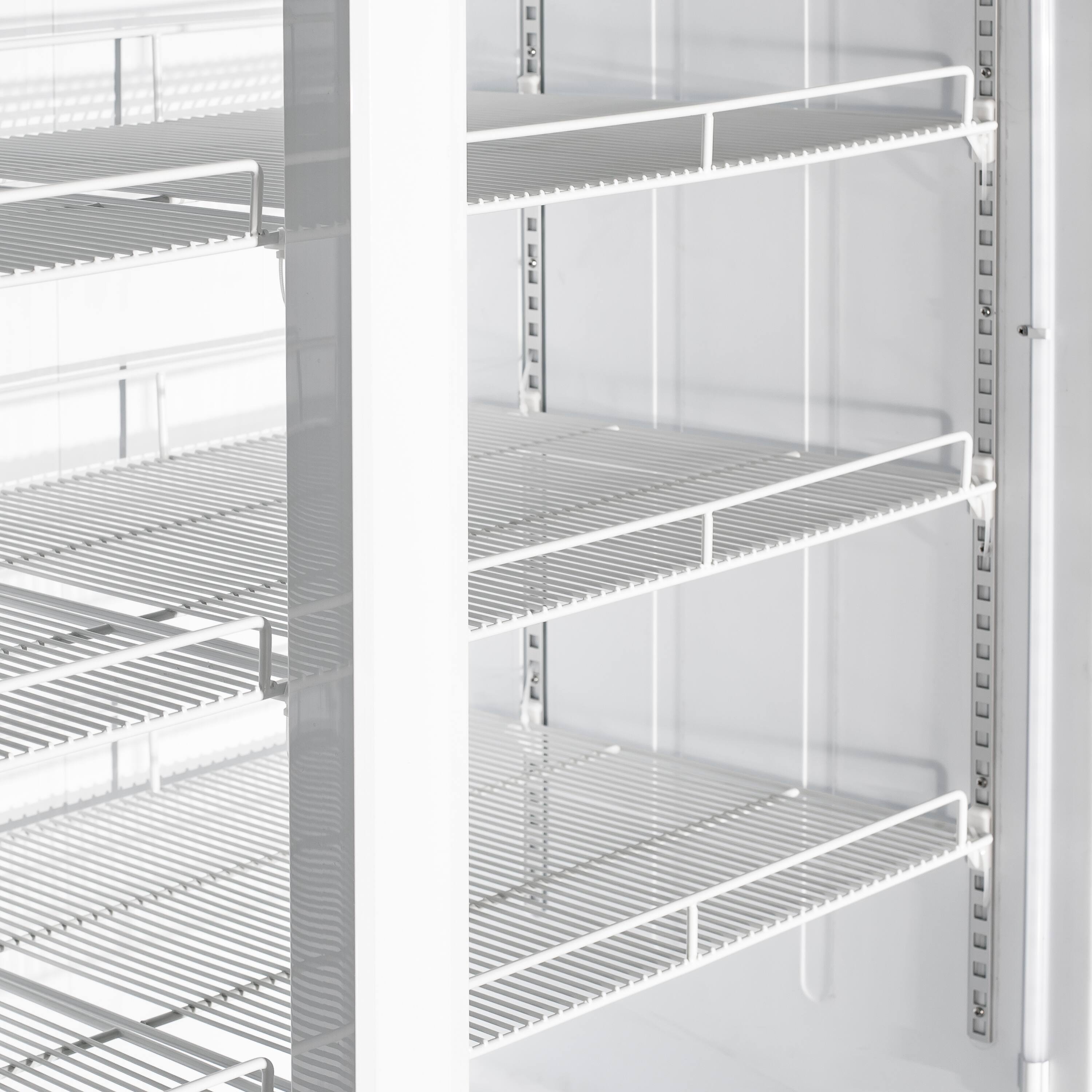 Alt View 4. Equator - Equator Vitlife 26 Cu Ft Commercial 2 Glass Door Merchandiser Refrigerator, LED, Adjustable Shelves, Auto Defrost ETL - Black.