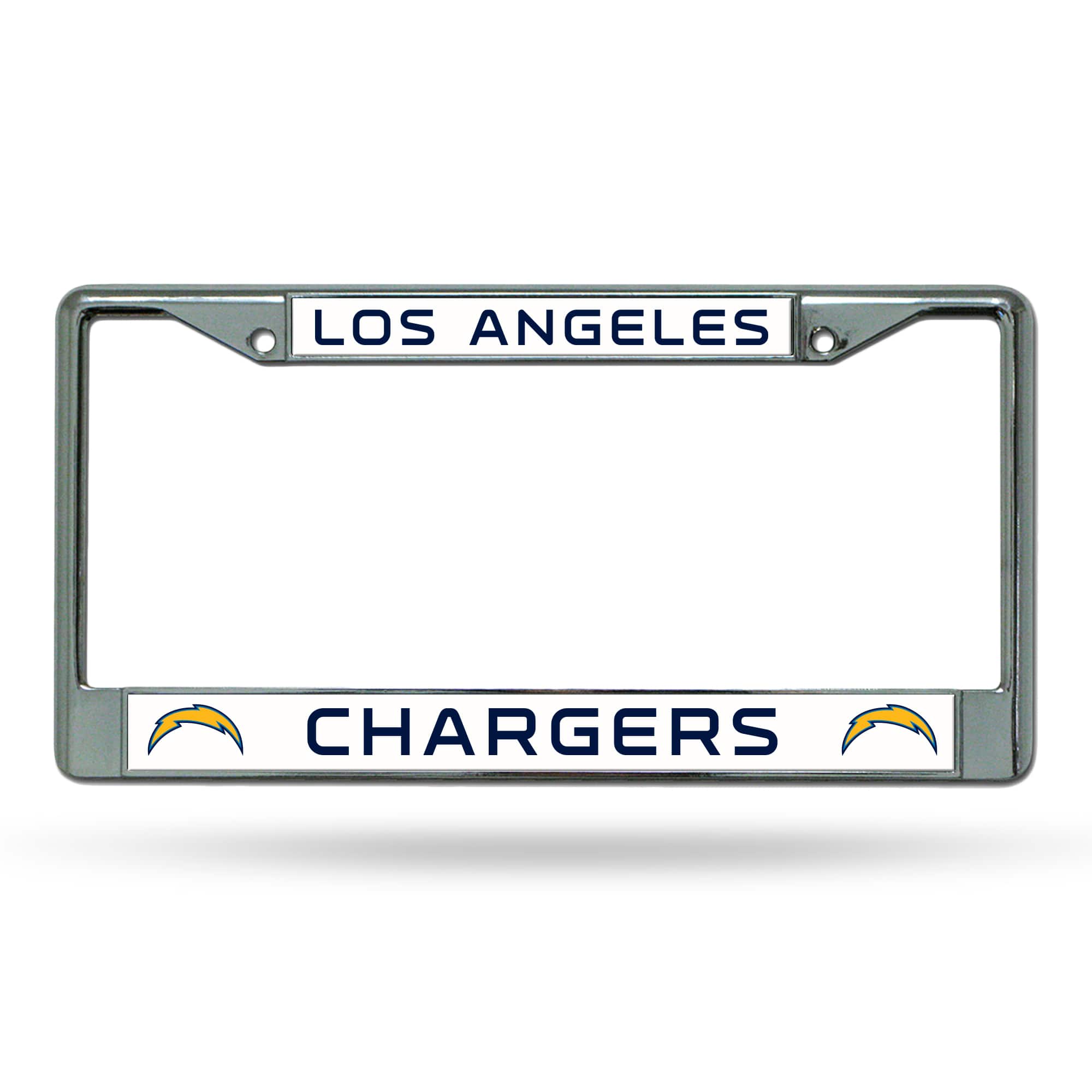 Rico Industries - Los Angeles Football Chargers Chrome Metal License Plate Frame - Multi