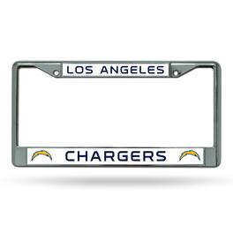 Rico Industries - Los Angeles Football Chargers Chrome Metal License Plate Frame - Multi