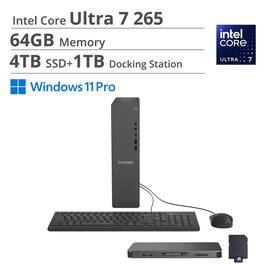 Lenovo - IdeaCentre Tower Desktop - Intel Core Ultra 7 Processor 265 - 64GB RAM - 4TB SSD - Win 11 Pro - Luna Grey