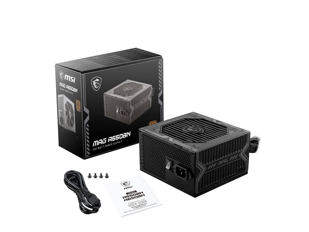 msi MAG B MT R5508N YORK S 80 42 MAG ASS0BN SUPPLY WATT POWER 550 AAG I m PYa ASSOAN SN - GUIDE PORSR USER