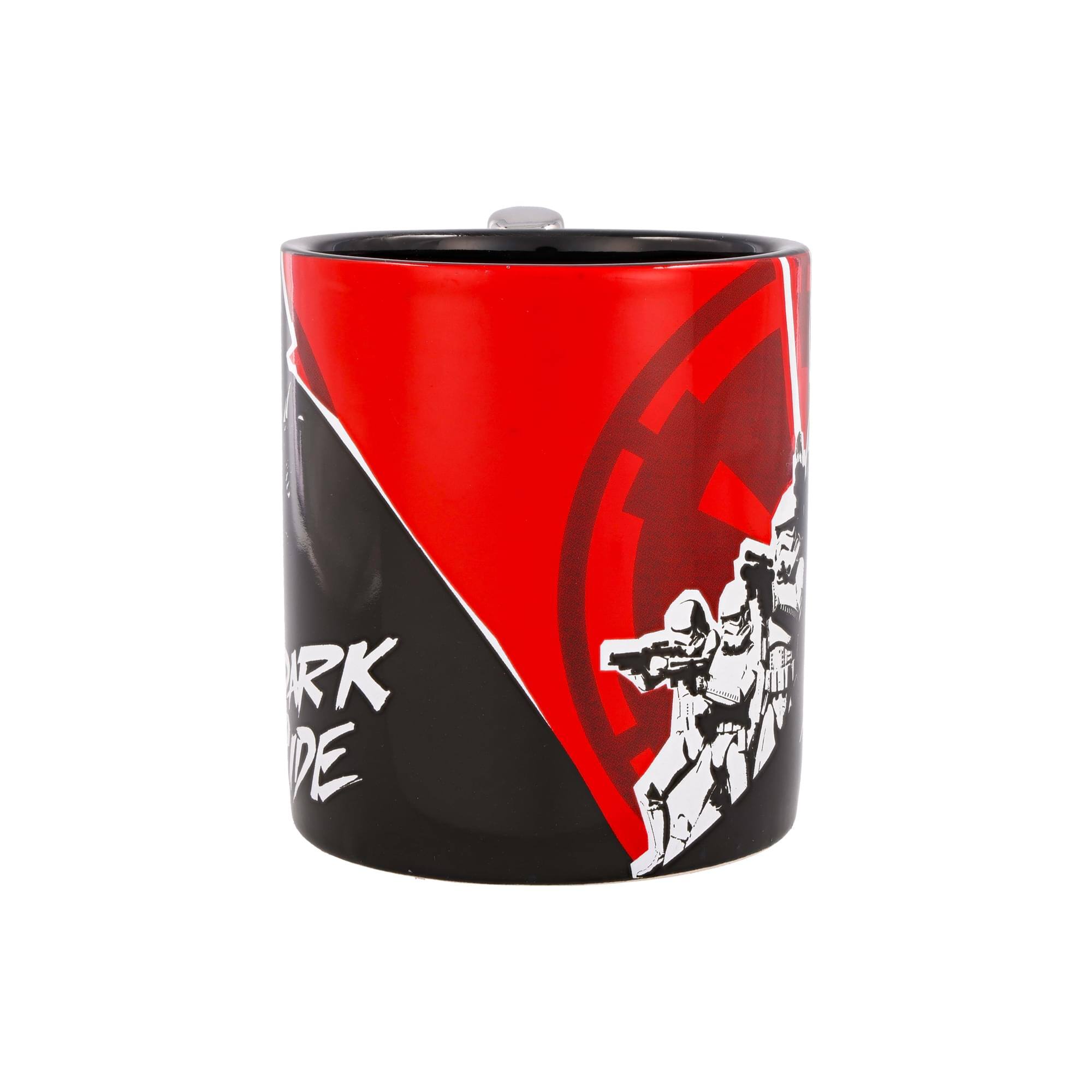 Alt View 1. Silver Buffalo - Star Wars Darth Vader "Dark Side" Ceramic Mug With Sculpted Lightsaber Handle - Multi-Colored.