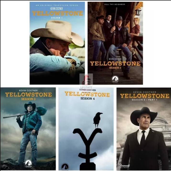 Left. Yellowstone Complete Series Seasons 1-5 DVD.