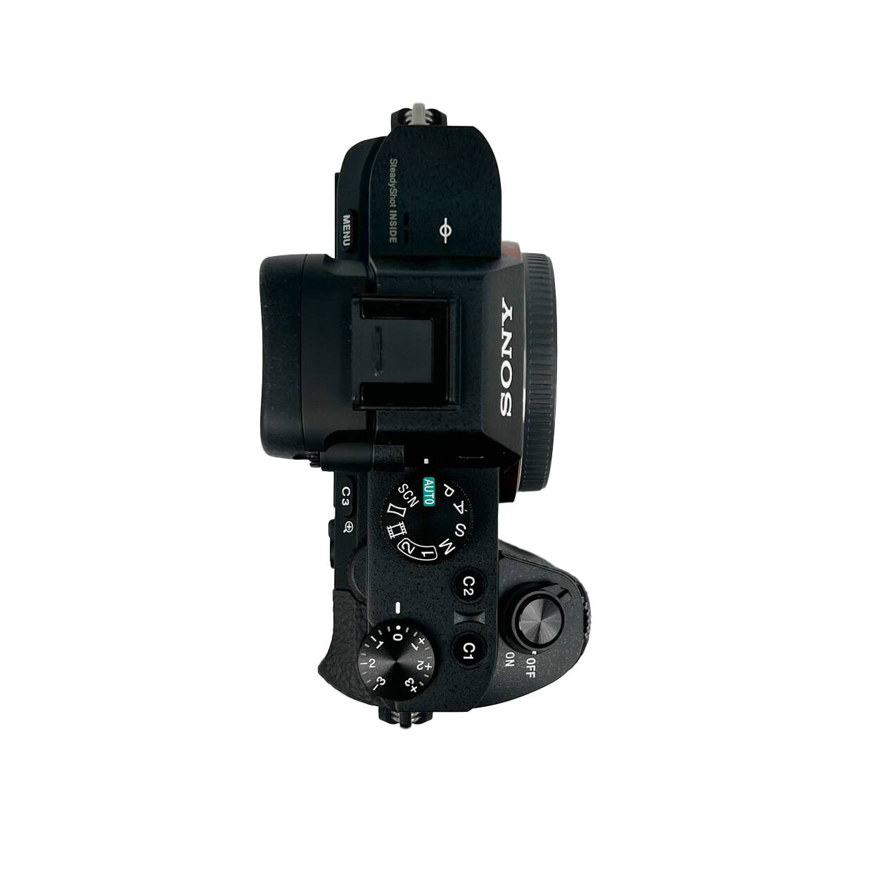 MENU 3  
SteadyShot INSIDE  
SCN AUTO  
d I A  
S 2 1  
M C2 2  
I SONY  
0 1 - 1+ 2 +2 2 + 2 3 x  
C1 NO OFF