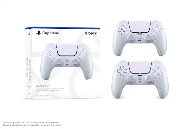 PlayStation. SONY. X X A 1 X DualSense Wireless Controller
Manette de jeu sans fil / Control inalámbrico / Controlle sans fil
For / Pour / Para PS5
2024 Sony Interactive Entertainment Inc. All rights reserved.
Design and specifications are subject to change without notice.