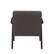 Alt View 12. CorLiving - Greyson Wood Armchair - Charcoal Brown.