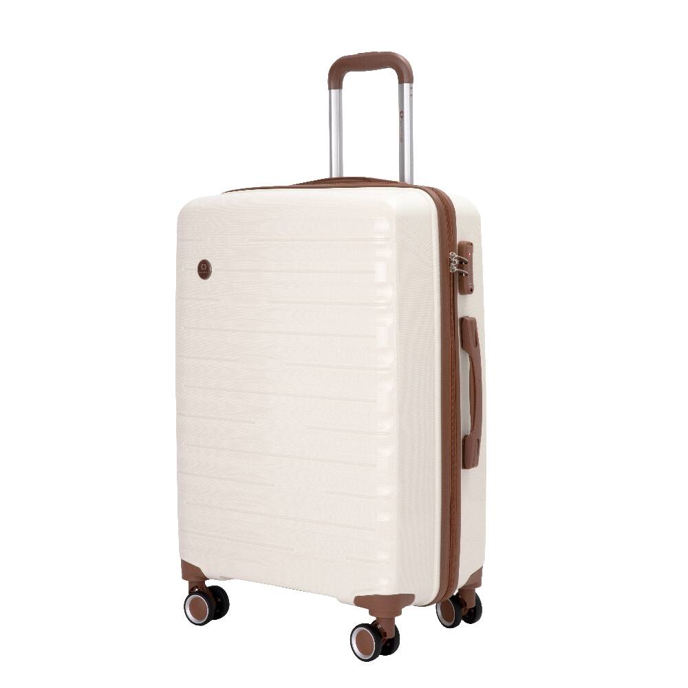 Alt View 1. Ropilly - Ropilly 5-Piece Hardshell Luggage Set White Polypropylene 20/24/28 - White.