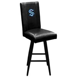 DreamSeat - Seattle Kraken Primary Logo Swivel Bar Stool 2000 - Black