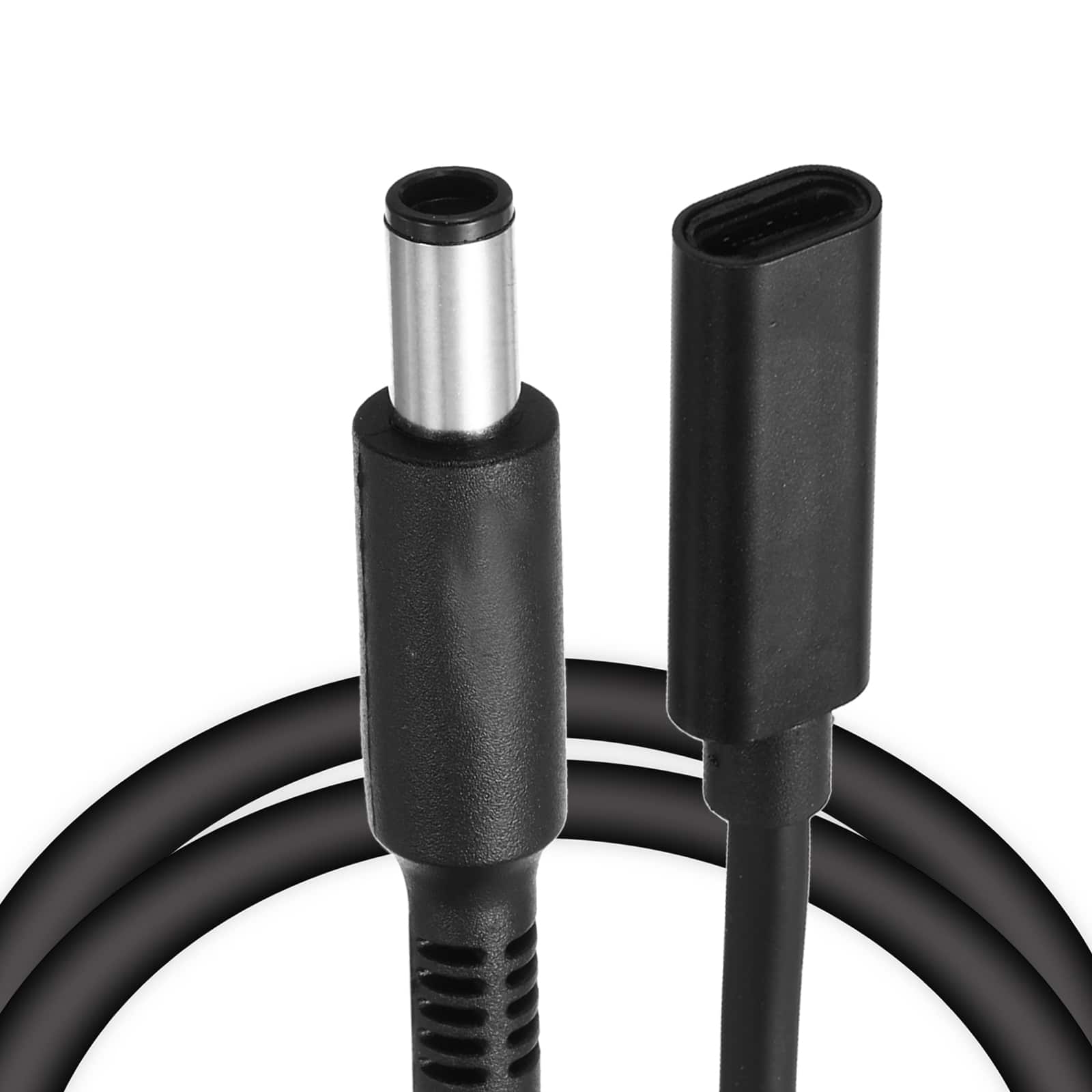 Unique Bargains - 0.5FT USB C to DC 7.4x5mm PD Charging Cable, 18-20V/3.25A 65W, for Router, Cameras, TV Box, Desk Lamp - Black