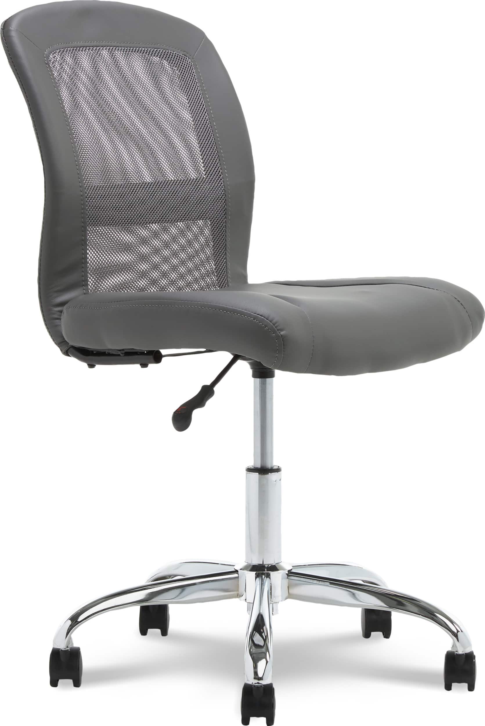 Angle. Serta - Essentials Mesh Task Office Chair - Moonrock Gray.