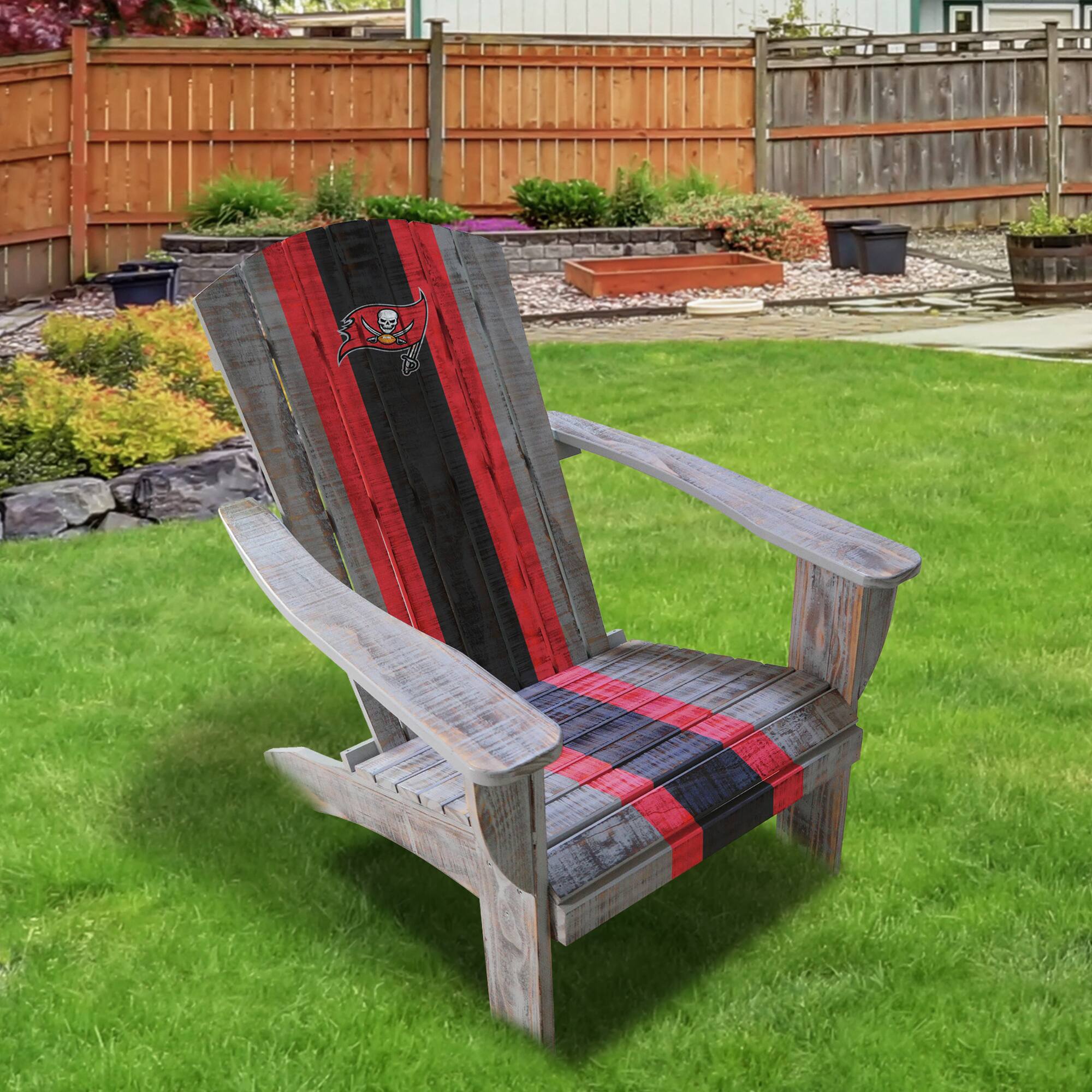 Alt View 1. Imperial - Tampa Bay Buccaneers Wooden Adirondack Chair - Multicolor.