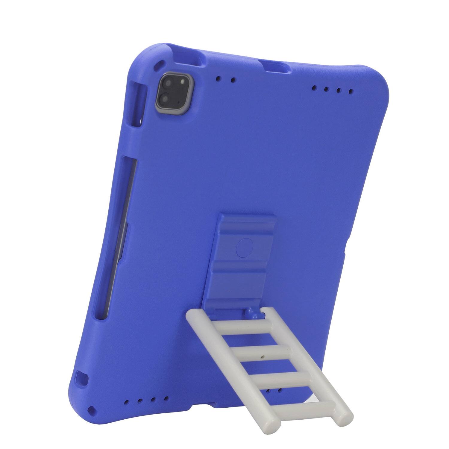 Front. Dteck - for Apple iPad Air (M4) 13" 2026/(M3) 2025/(M2) 2024 Rugged Case,Shockproof Heavy Duty EVA Cover with Rotating Stand - Purple.