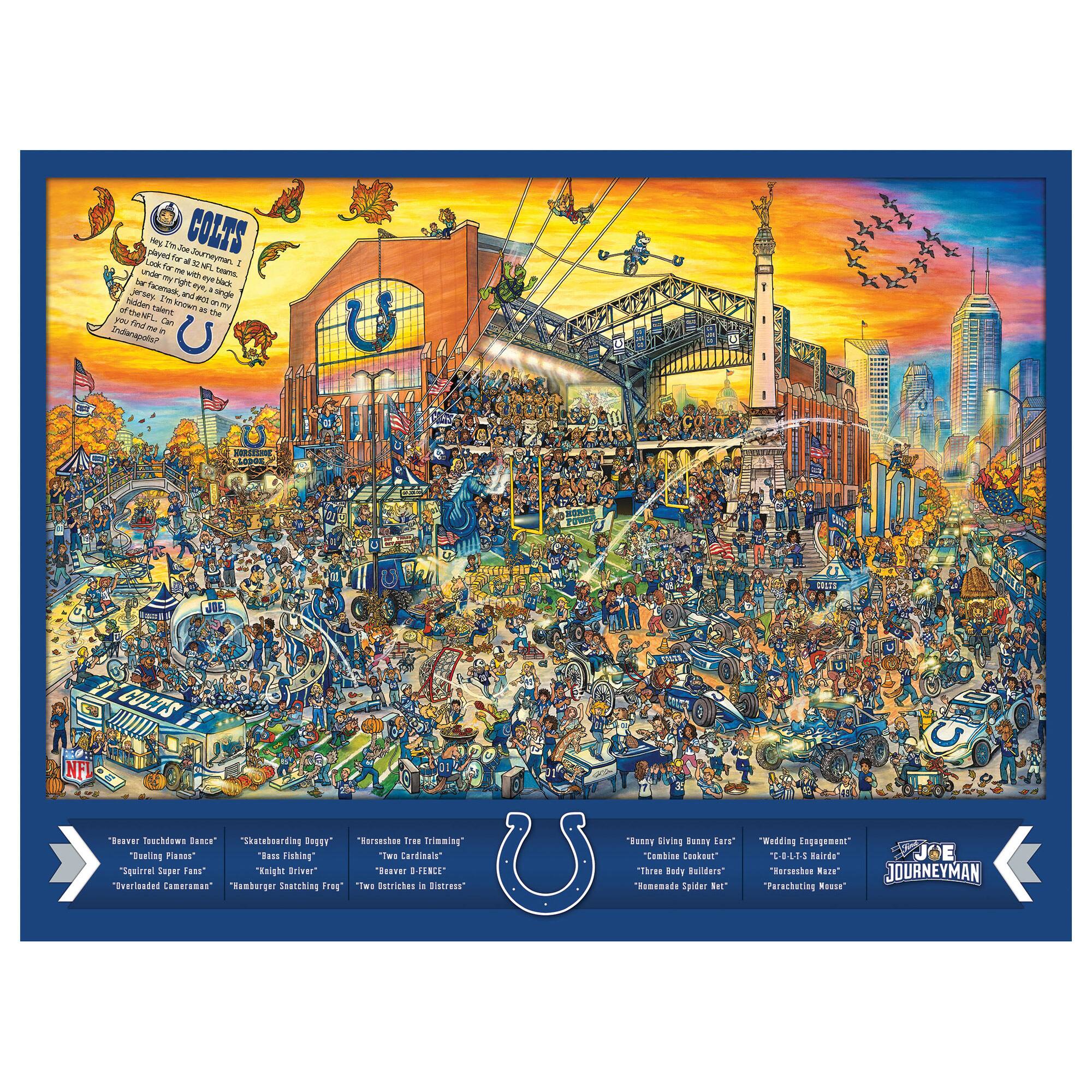 YouTheFan - Indianapolis Colts 500-Piece Joe Journeyman Puzzle - Multicolor price history on PriceWatchPro