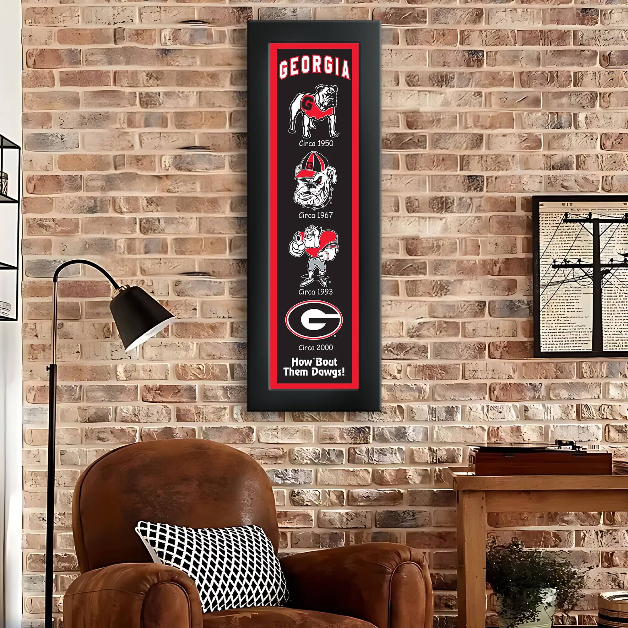 GEORGIA  
Circa 1950  
Circa 1967  
Circa 1993  
Circa 2000  
How Bout Them Dawgs!