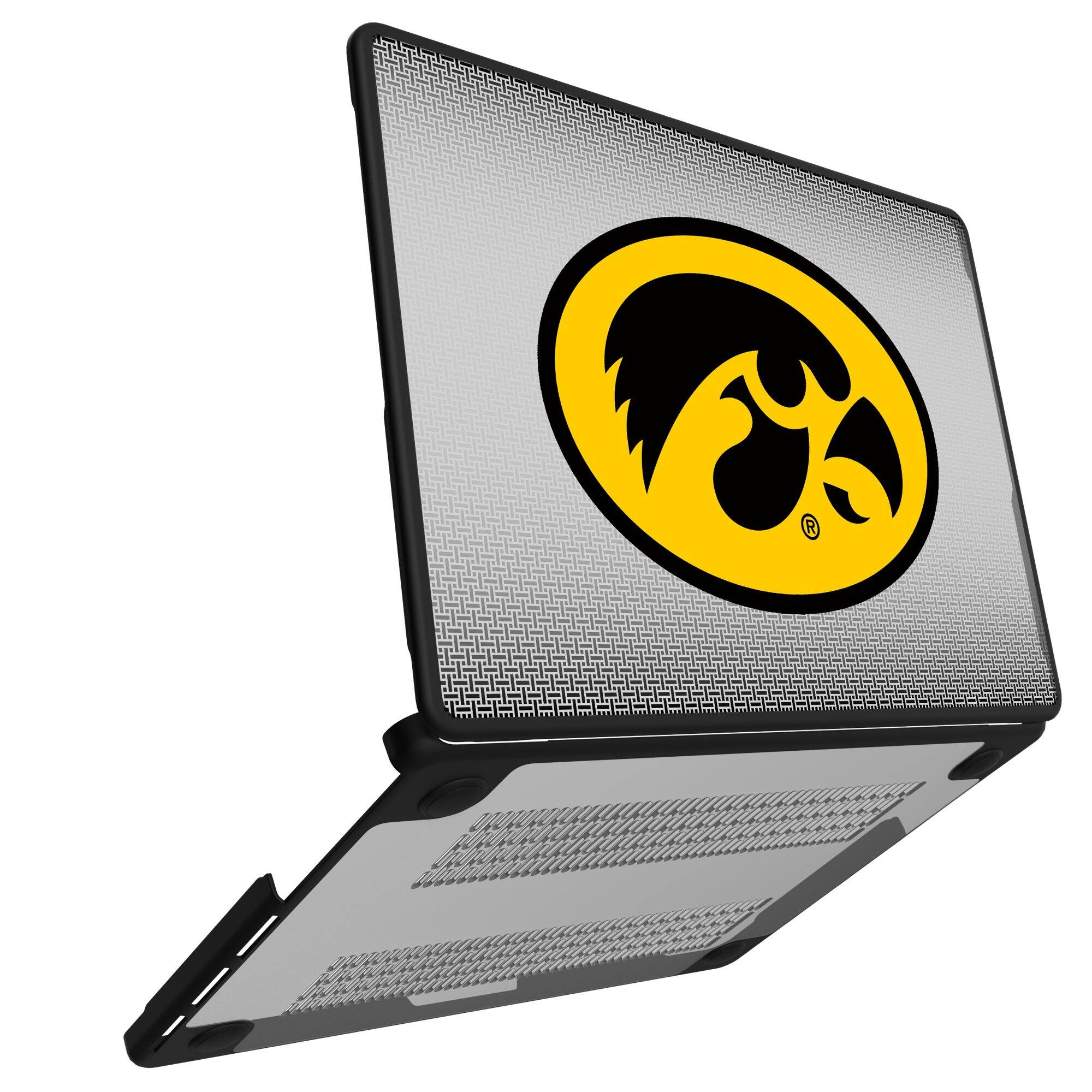 Alt View 1. Keyscaper - Iowa Hawkeyes Linen MacBook Case - Pro 16 in - Multicolor.