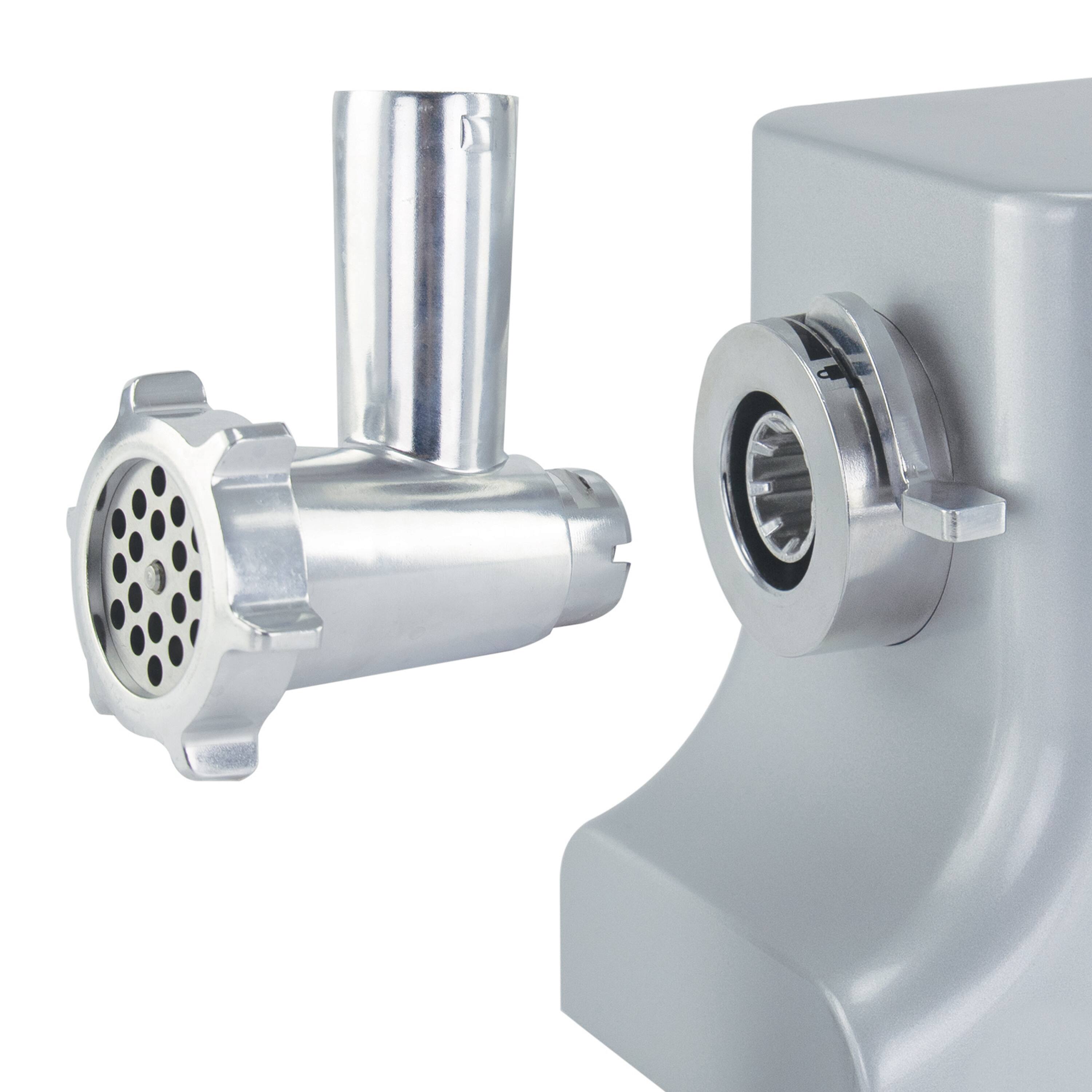 Back. Nesco - 8-lb. CSAT Meat Grinder, 750 Watt AC Powered - Silver.