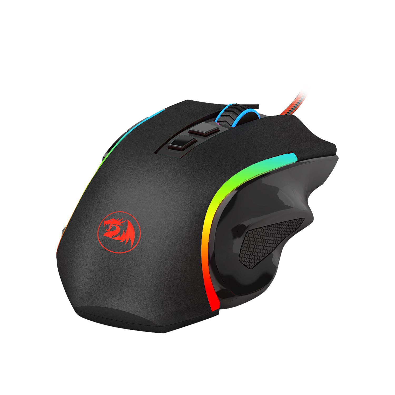 Alt View 13. REDRAGON - Griffin M607 Wired Optical Gaming Mouse - Black.
