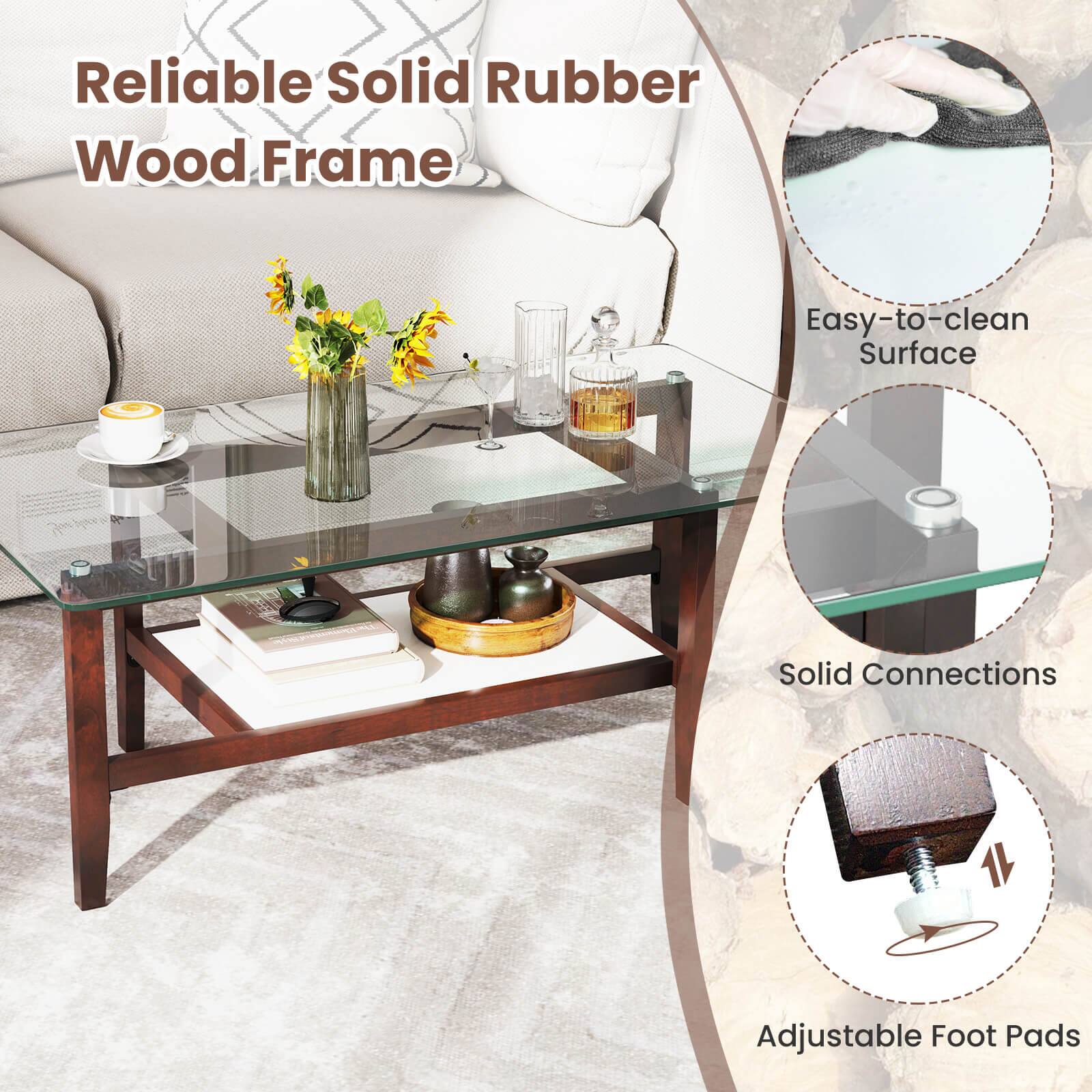 Reliable Solid Rubber Wood Frame

- Easy-to-clean Surface
- Solid Connections
- Adjustable Foot Pads