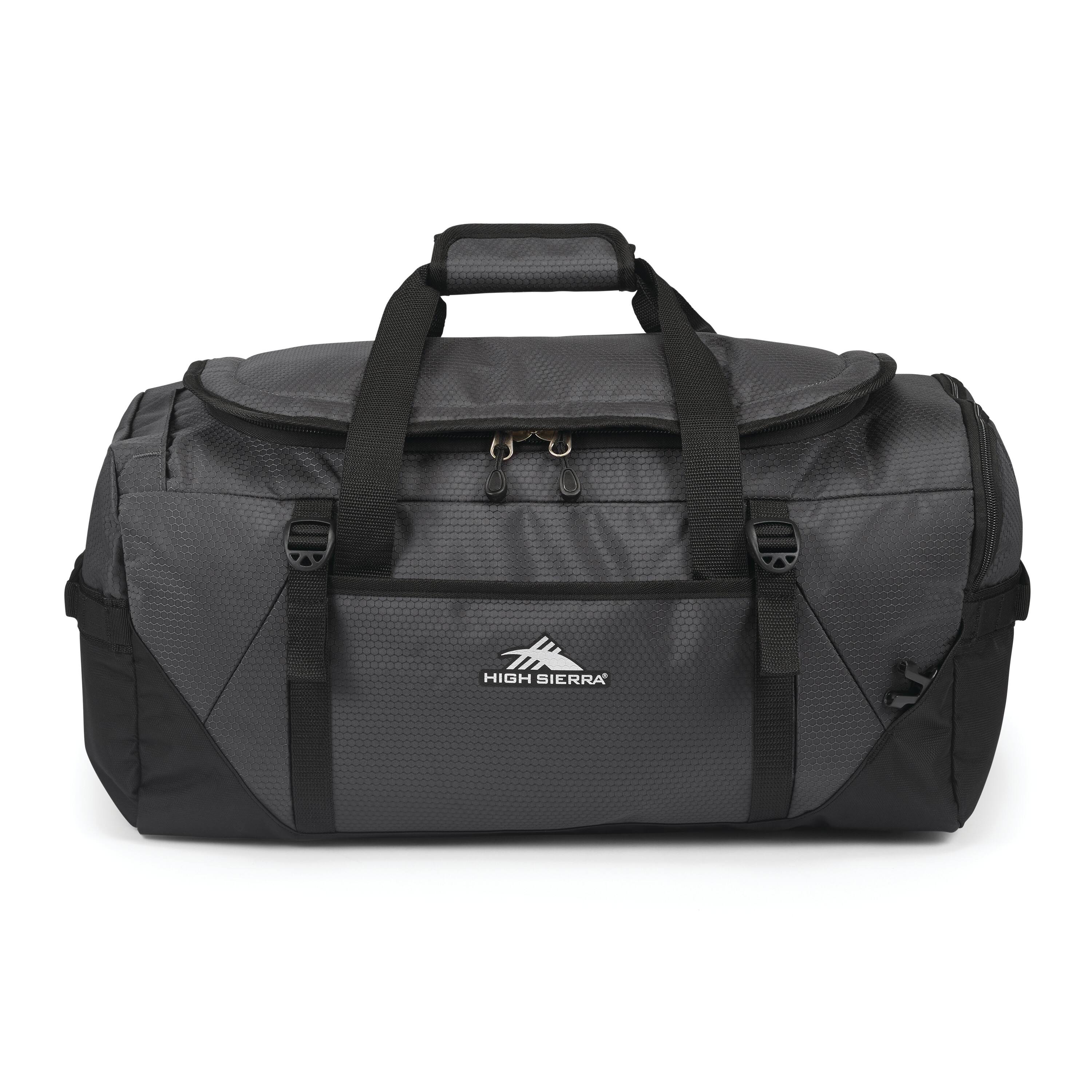 Left. High Sierra - Fairlead Collection 22" Duffel Bag - Mercury/Black.