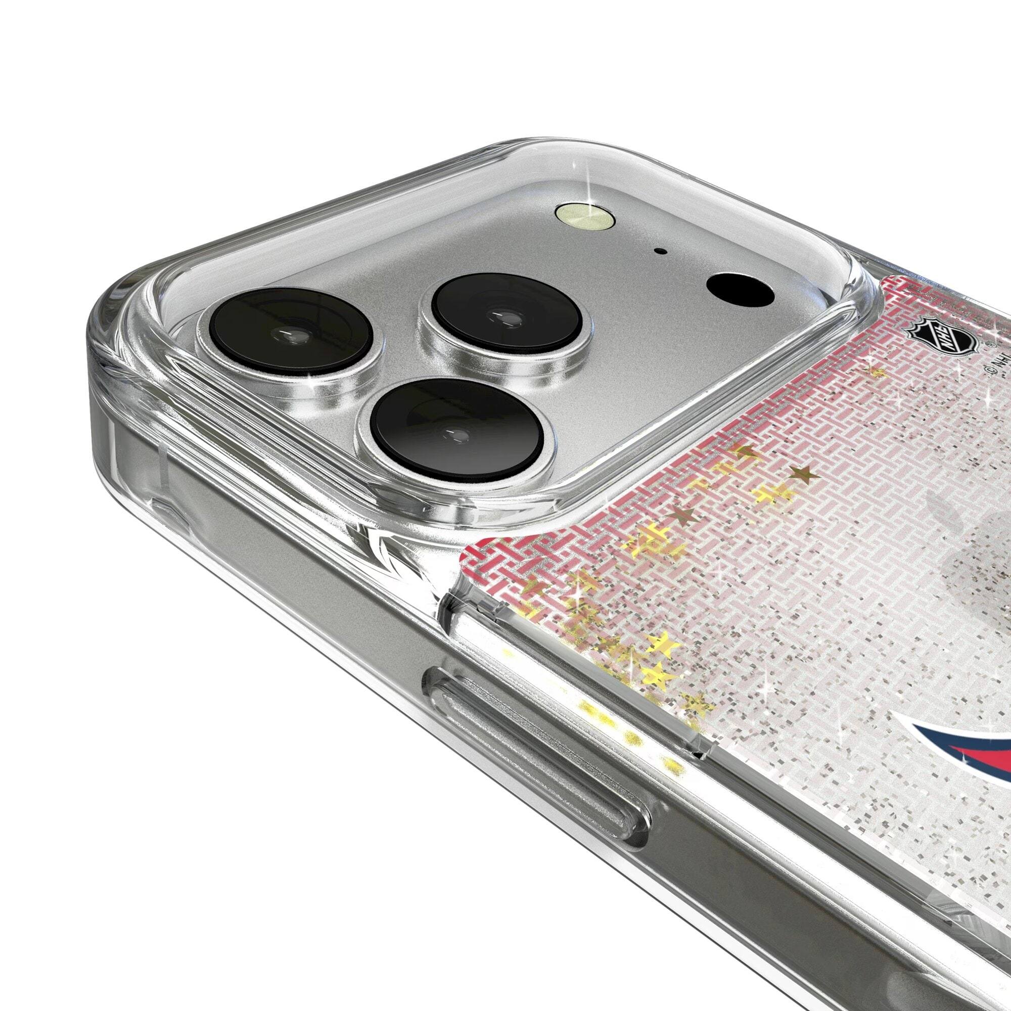 Alt View 2. Keyscaper - Washington Capitals Linen Logo iPhone Glitter Case - 13 - Multicolor.