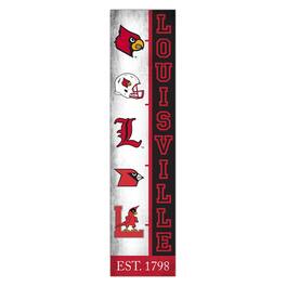 Fan Creations - Louisville Cardinals 6" x 24" Progression Wood Sign - Multicolor