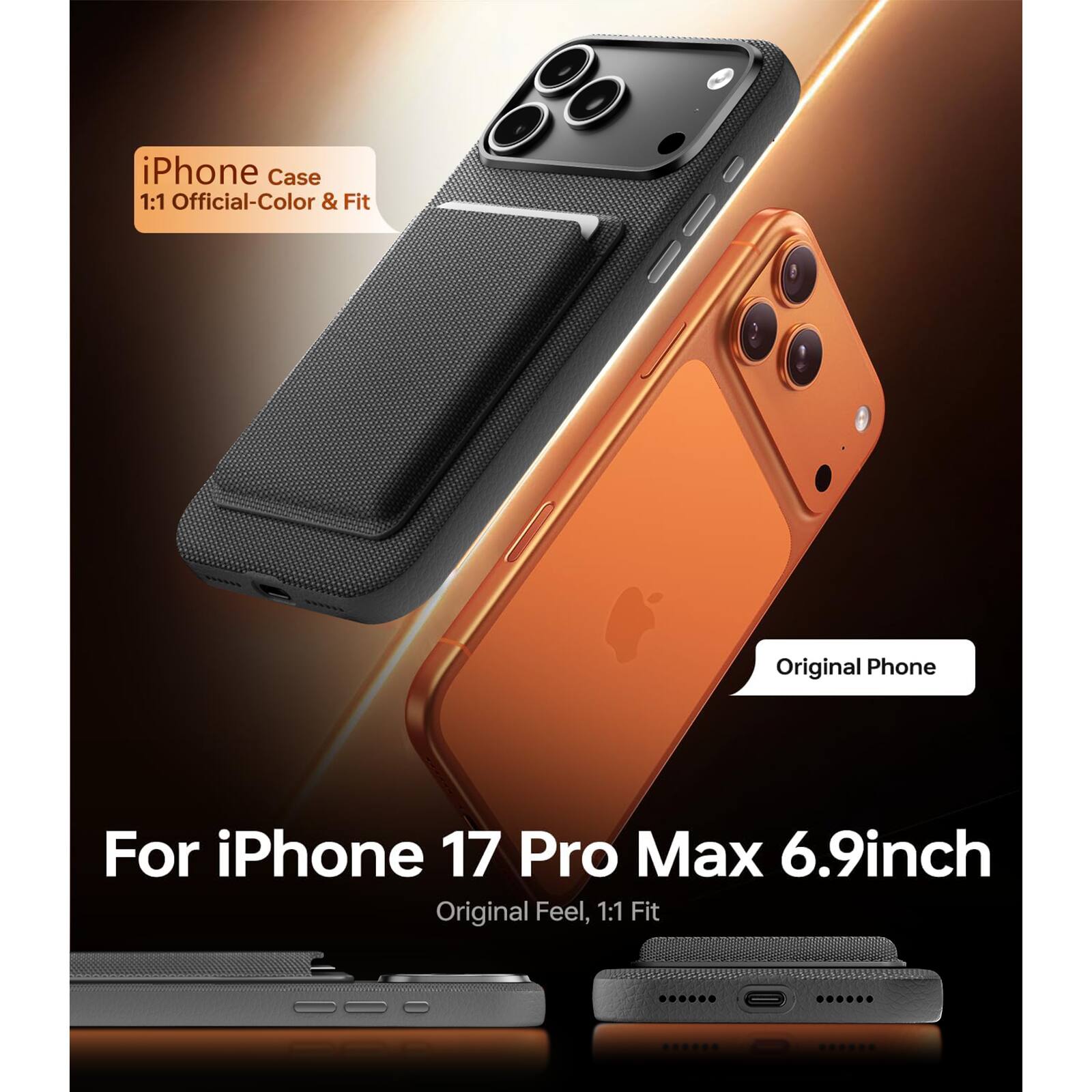 iPhone Case 1:1 Official-Color & Fit

For iPhone 17 Pro Max 6.9inch

Original Feel, 1:1 Fit