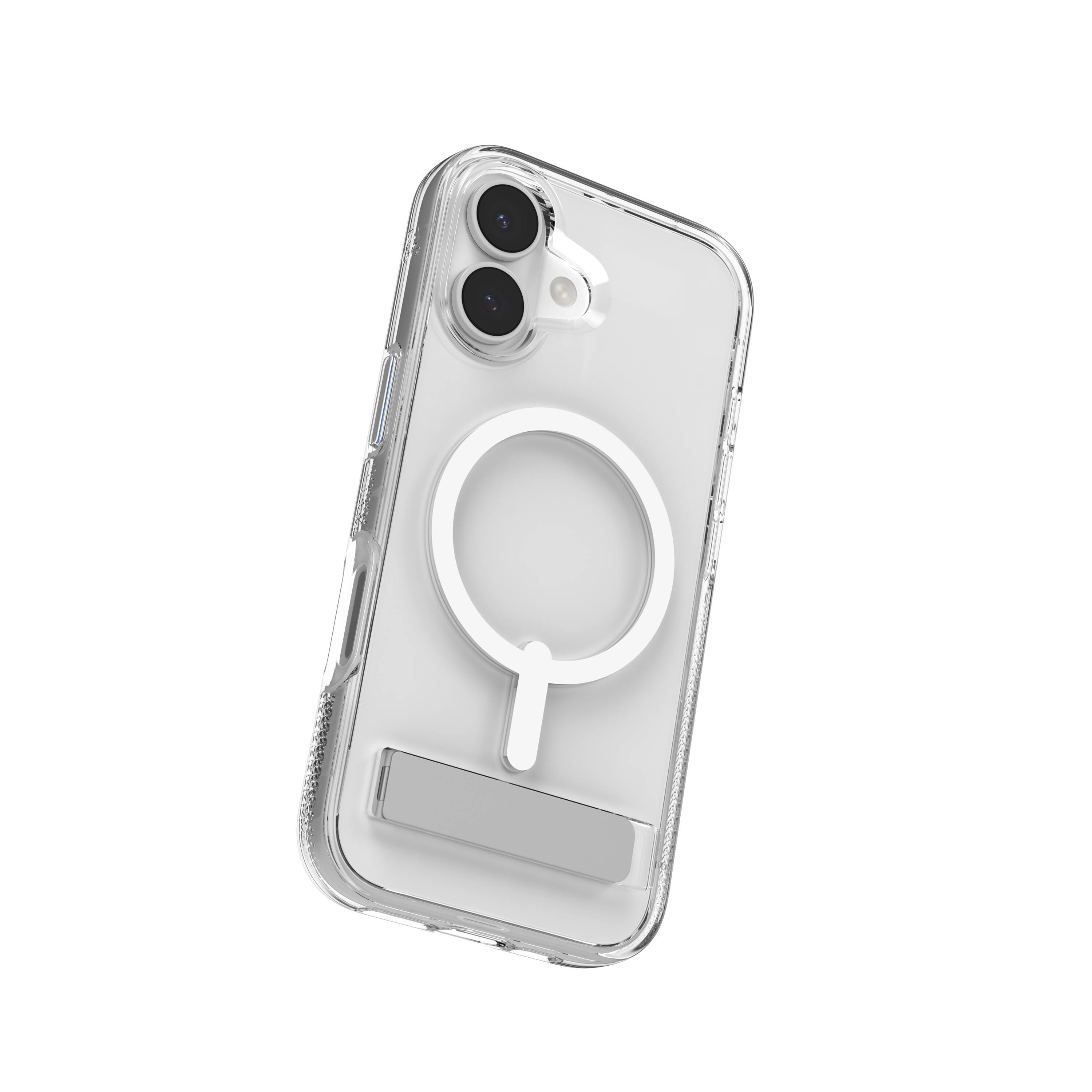 Alt View 17. ZAGG - Crystal Palace Snap MagSafe Compatible Case w/ Kickstand for Apple iPhone 17 - Clear.