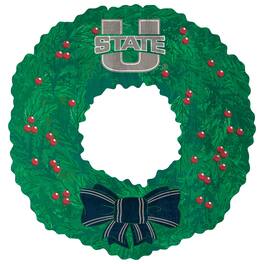 Fan Creations - Utah State Aggies 16'' Team Wreath Sign - Green