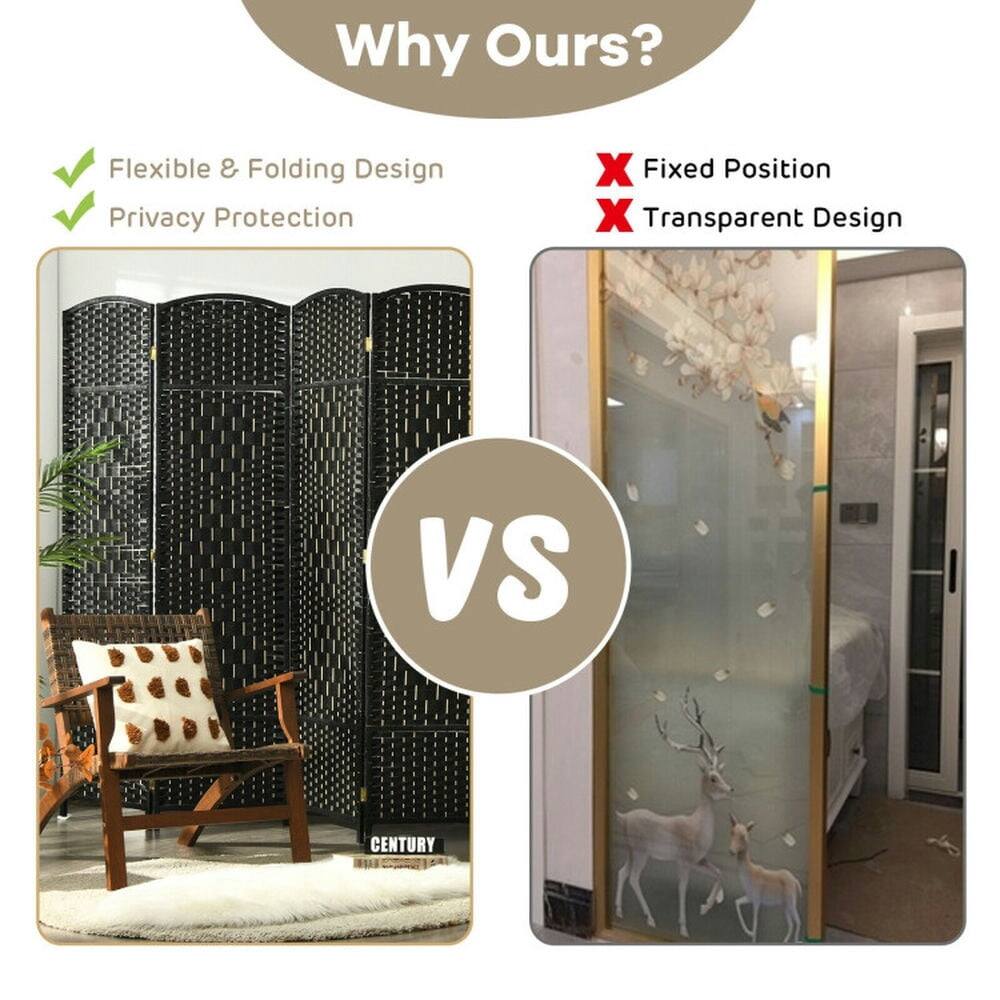 Why Ours?  
Flexible & Folding Design  
Privacy Protection  
VS  
Fixed Position  
Transparent Design