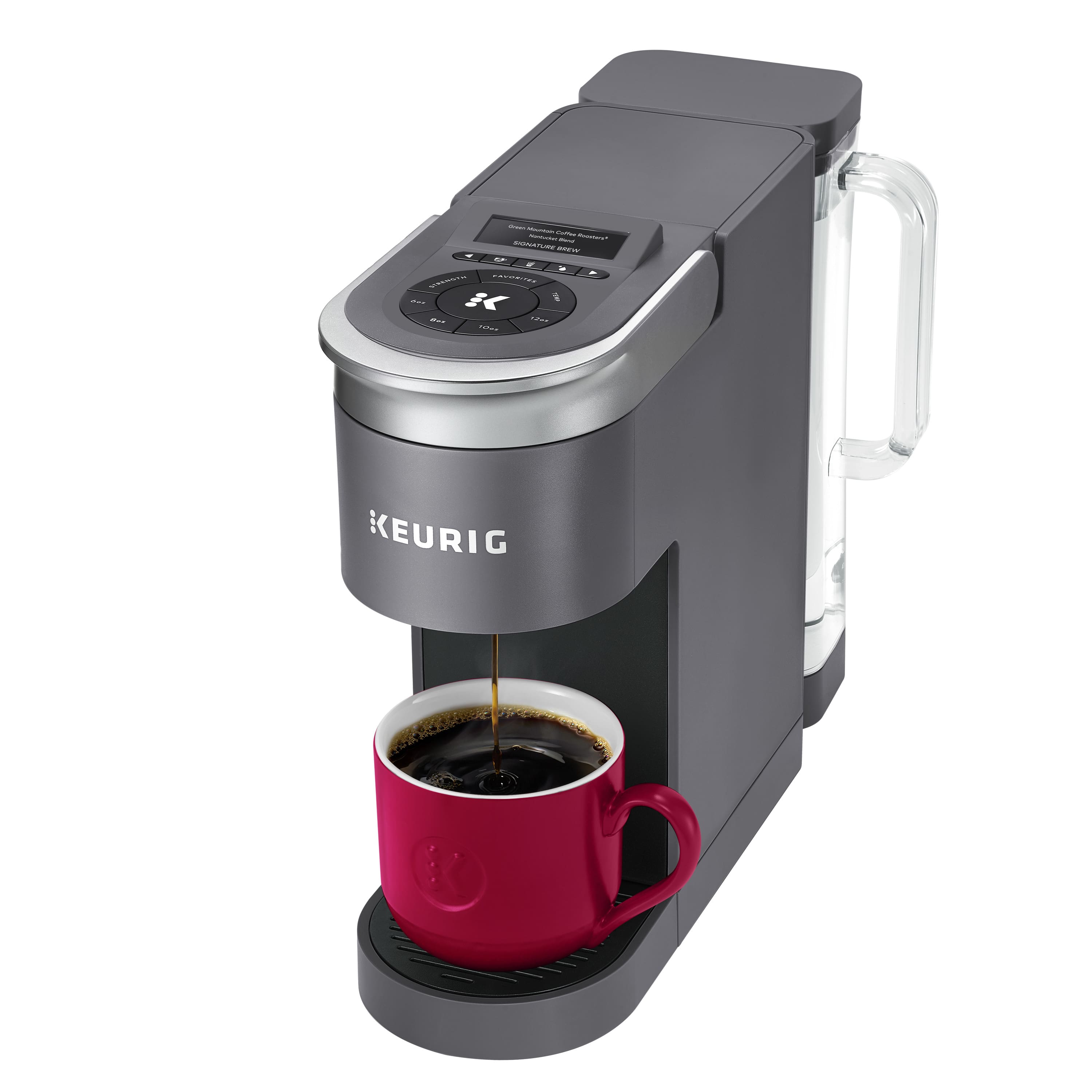 Alt View 15. Keurig - K-Supreme SMART Single Serve Coffee Maker with WiFi Compatibility - Gray.